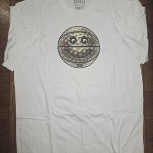 Smiley Golf Graphic Tee - White